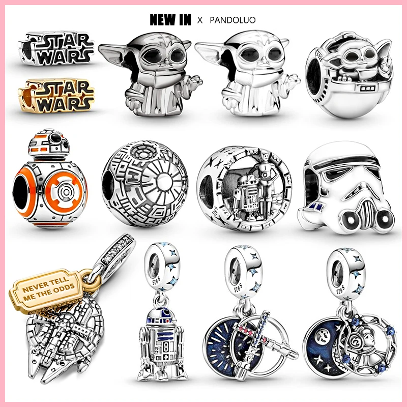 Top Trends: 2023 New In Hot Sale Star Wars Series Yoda Shape Charm Beads Fits Pandora Bracelet Women 925 Silver Pendant Bead Jewelry Gift Shoppable Styles