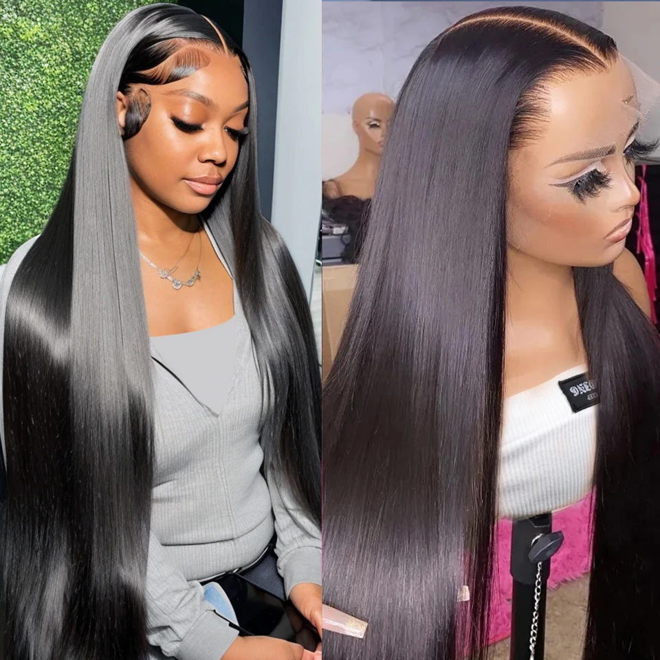 Top Trends: Brazilian Straight Transparent Lace Front Human Hair Wig Pre Plucked Cut Human Hair Wigs Glueless Wig Human Hair Ready To Wear Shoppable Styles