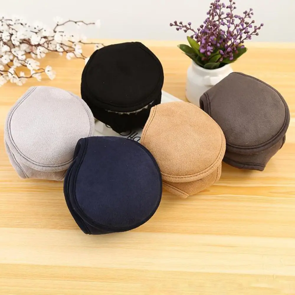 Top Trends: Winter Autumn Warm Unisex Fleece Behind The Head Simple Female Ear Flap Thick Earwarmer Ear Cover Man Earmuff Shoppable Styles