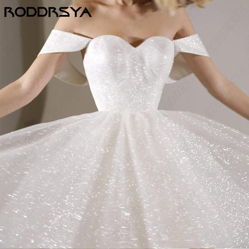 Top Trends: RODDRSYA Mini Wedding Dresses For Women Sparkling Tulle A-line Vestidos De Novia Princesa Sweetheart Off Shoulder Bride Party Shoppable Styles - Image 6