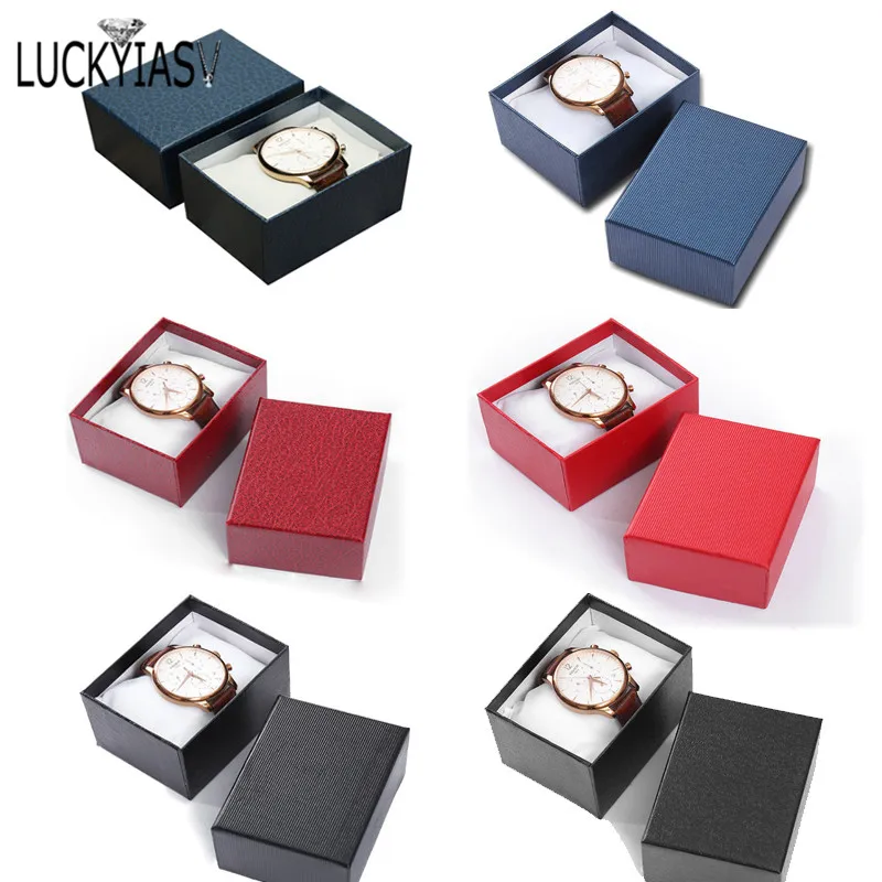 Top Trends: Watch Box Bracelet Jewelry Box Watch Gift Boxes Showed Case Exquisite Decoration Portable Cardboard Present Gift Container Case Shoppable Styles