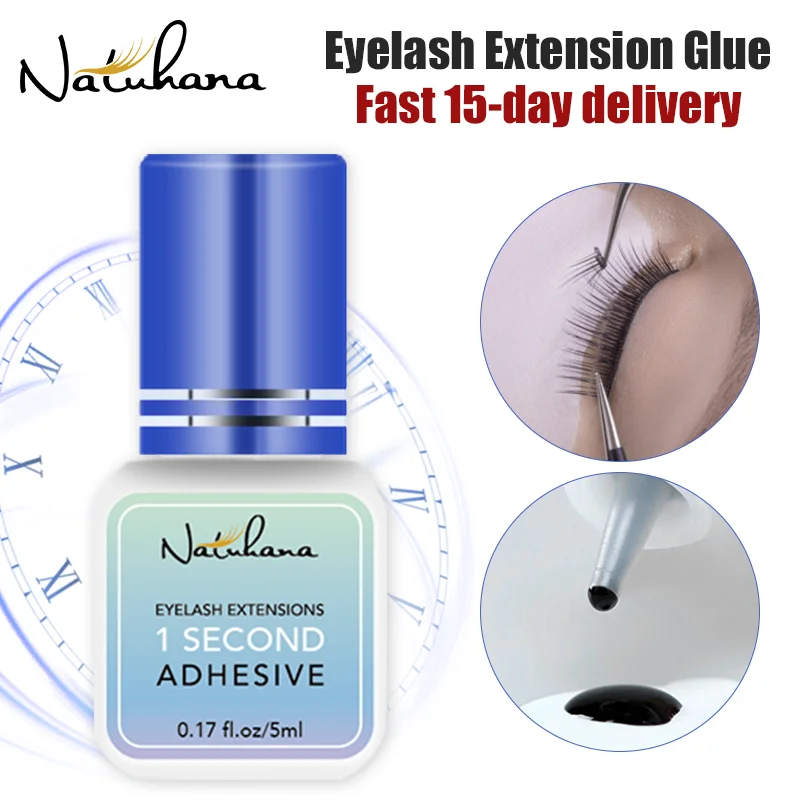 Top Trends: NATUHANA Eyelash Extension Glue 2-3s Fast Dry Non Odor No Simulation Individual Strong False Lashes Glue Adhesive Makeup Tools Shoppable Styles