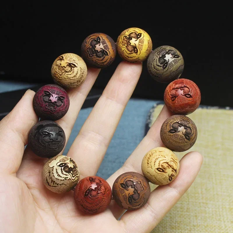 Top Trends: Hot Sales Ethnic Style Ebony Sandalwood Wood 20mm 12 Pieces Prayer Meditation Buddhas Beads Bracelet Wooden Man Jewelry Shoppable Styles