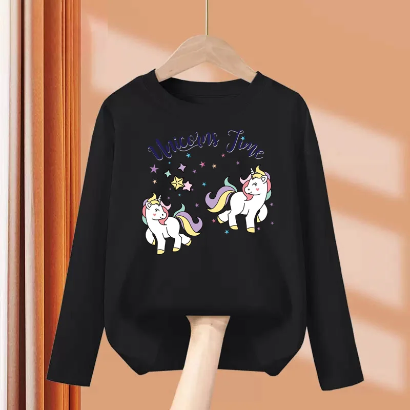 Top Trends: Aimi Lakana Baby Pony Clothes Newborn Children Spring Fall T-Shirt Kids Long Sleeve O-Neck Tops Girl Unicorn Tees Shoppable Styles - Image 4