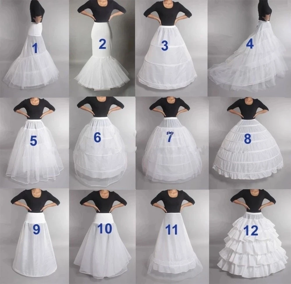 Top Trends: Puffy 6 Hoops Wedding Petticoat Crinoline Slip Bridal Underskirt In Stock High Quality Shoppable Styles