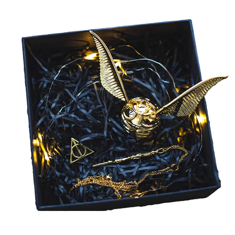 Top Trends: Creative Gold Snitch Series Ring Box Proposal Mystery Luxury Metal Jewelry Storage Box Case Wedding Rings Cute Wings Girl Gift Shoppable Styles