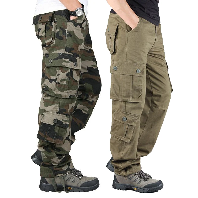 Top Trends: Men&#039;s Camouflage Pants Military Tactical Pants Work Overalls Outdoor Sports Hiking Hunting Trousers Cotton Durable Sweatpants Shoppable Styles