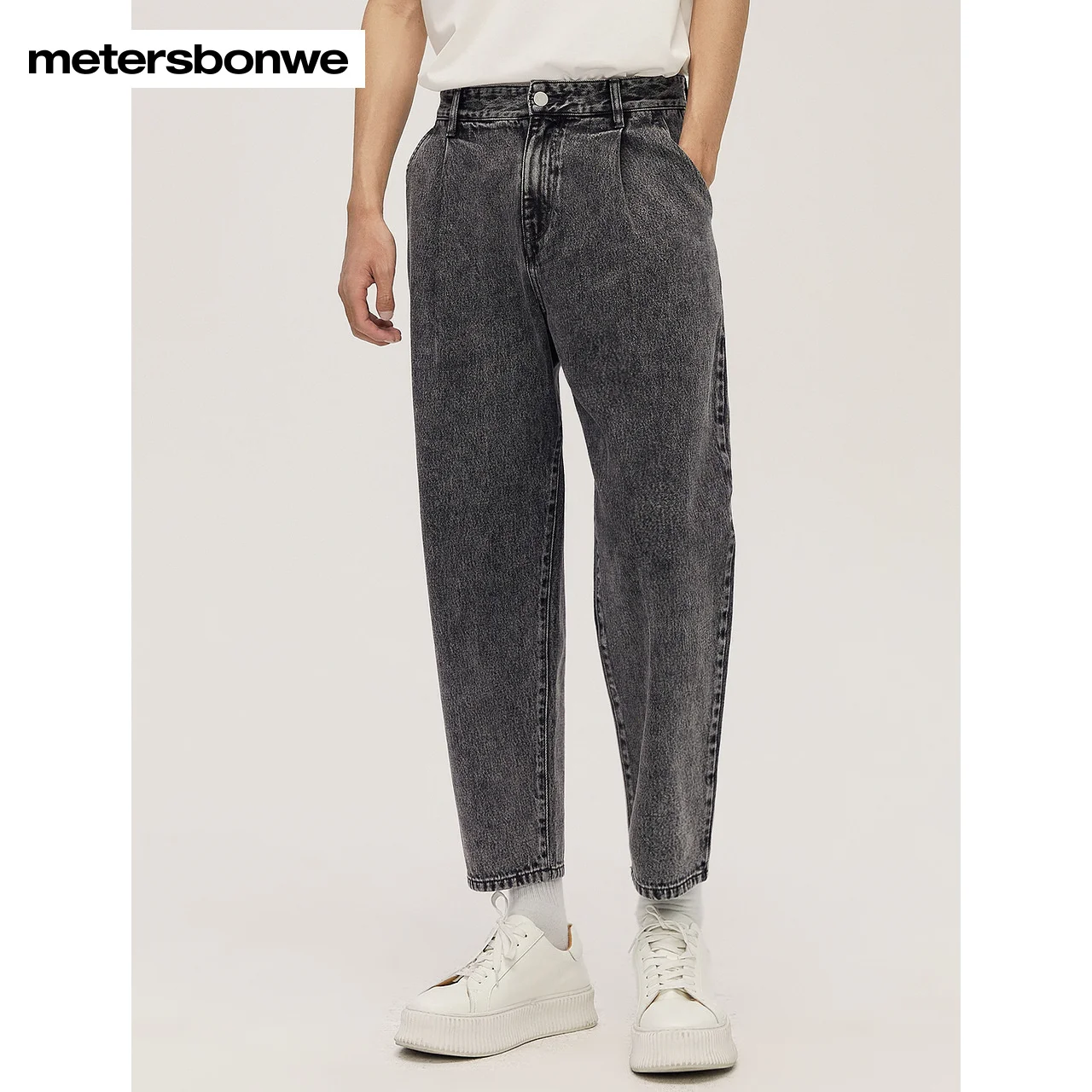 Top Trends: Metersbonwe Basic Jeans Men'S Summer New Small Feet Fashion Loose Nine Point Trousers Male Pants Brand Shoppable Styles