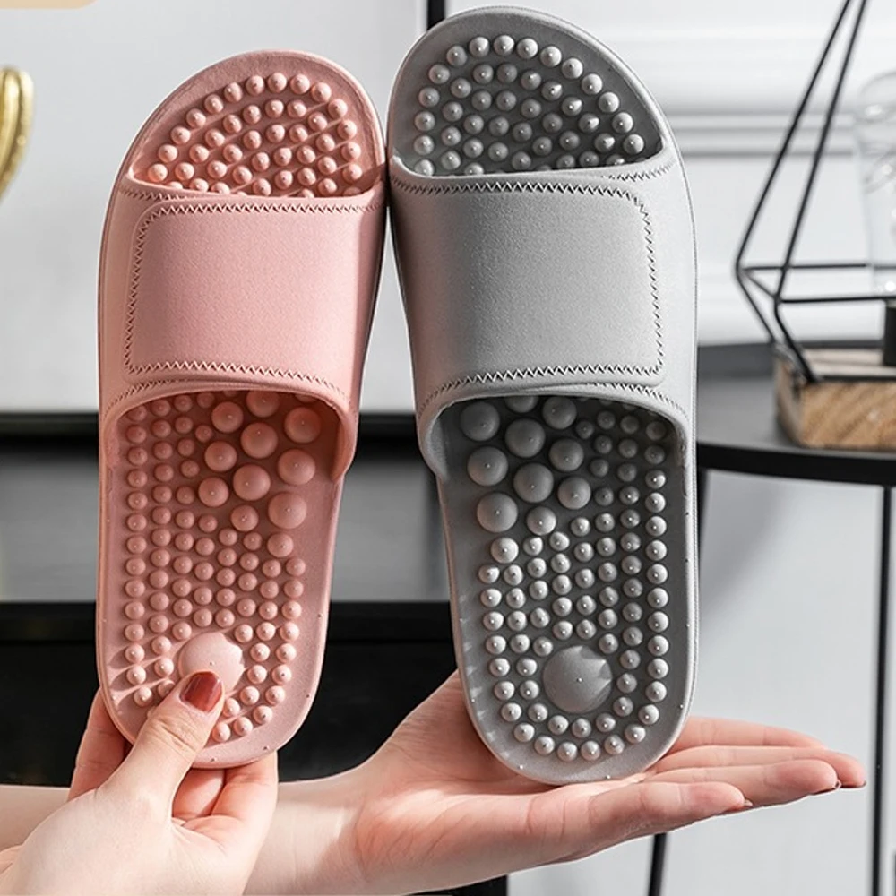 Top Trends: Slippers Female Summer Indoor Home Bathroom Bath Soft Bottom Non-slip Couple Men Massage Sandals Shoes Shoppable Styles