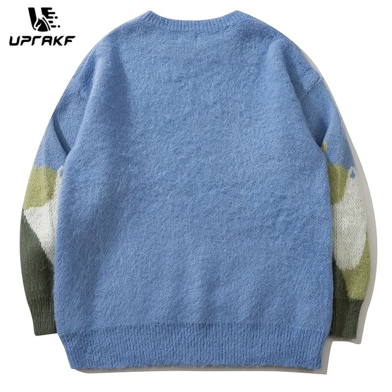 Top Trends: UPRAKF Funny Knitted Cat Embroidery Sweater Autumn Fashion Loose All-Match Pullover Winter Long Sleeve Tops Shoppable Styles - Image 2