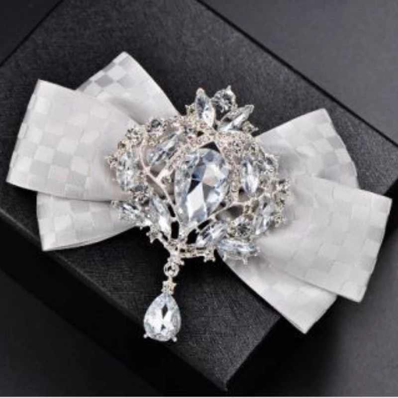 Top Trends: Men&#039;s Wedding Rhinestone Bow Tie High-end Korean British Business Banquet Accessories Handmade Jewelry Bowtie Gift For Men Women Shoppable Styles