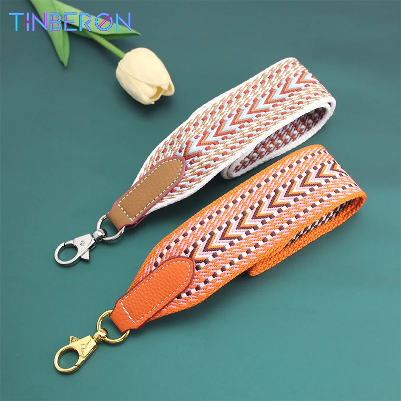 Top Trends: TINBERON Fashion Weaving Wide Shoulder Strap For Luxury Designer Shoulder Messenger Bag Replacement Straps Handbags Accessories Shoppable Styles