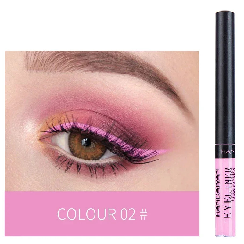 Top Trends: Yellow Liquid Eyeliner Pencil Waterproof Lasting Quick-Dry No Blooming Colorful Blue Pink Eye Liner Pen Makeup Cosmetics Tools Shoppable Styles - Image 4