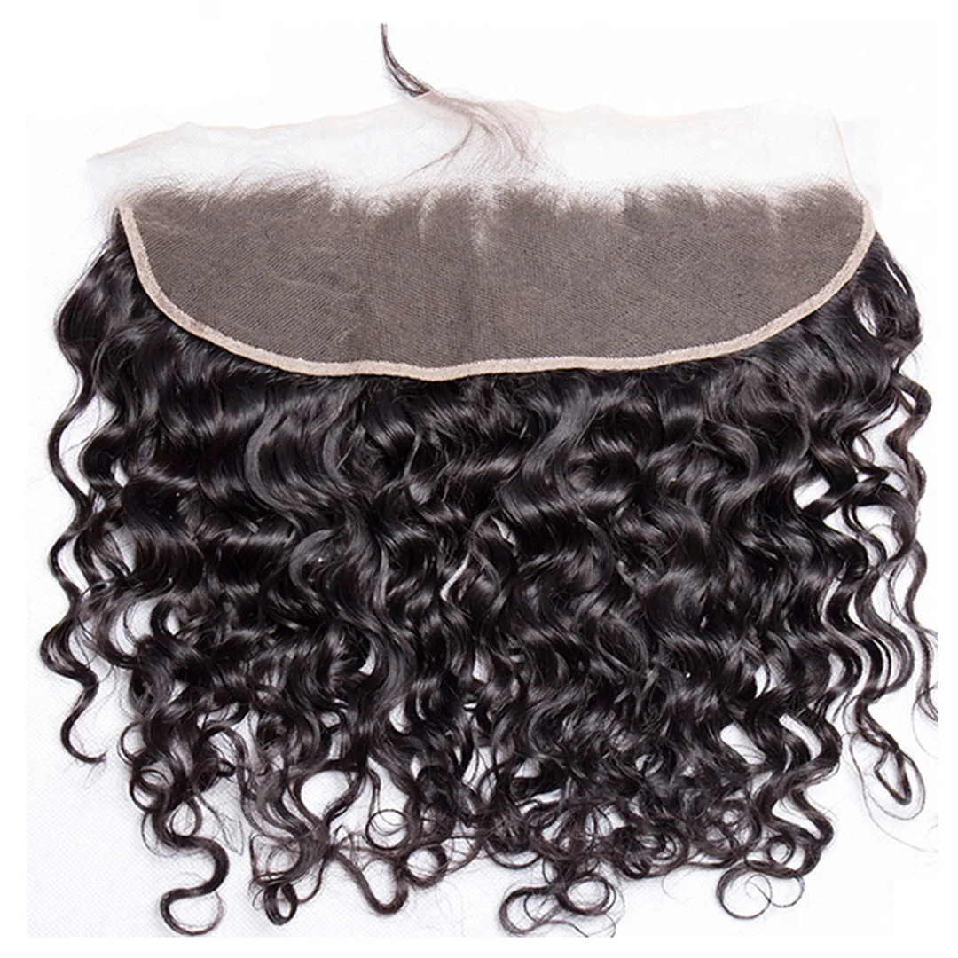 Top Trends: 13x4 Water Wave Closure Human Hair Brazilian Lace Frontal Closure Curly Deep 4x4 Lace Frontal Closure Only Human Hair Remy Hair Shoppable Styles