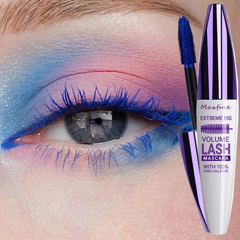 Top Trends: 5D Silk Fiber Colorful Mascara Makeup Waterproof Lasting Black Purple Curling Matte Eyelashes Extension Mascara Lash Cosmetics Shoppable Styles