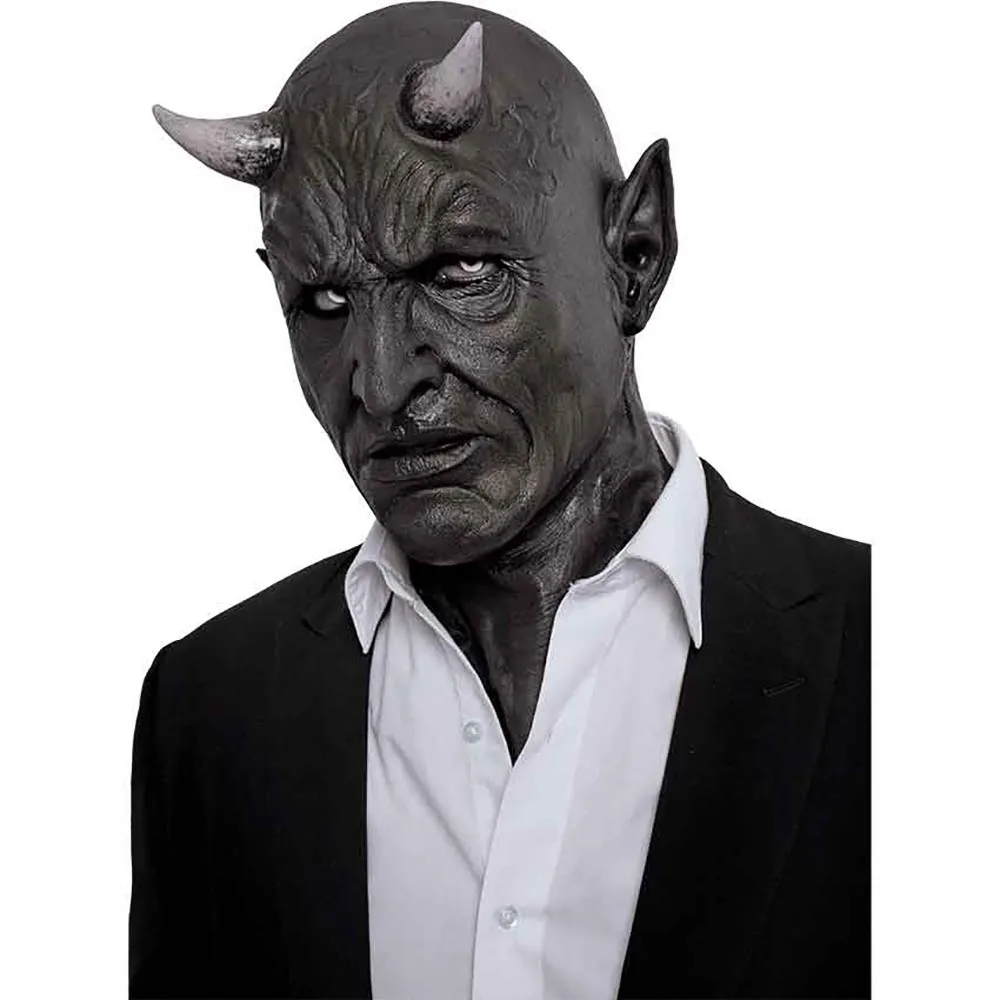 Top Trends: Cosplay Mephistopheles Mask Horror Demon Horn Mask Devil Killer Latex Helmet Masquerade Carnival Halloween Party Costume Props Shoppable Styles