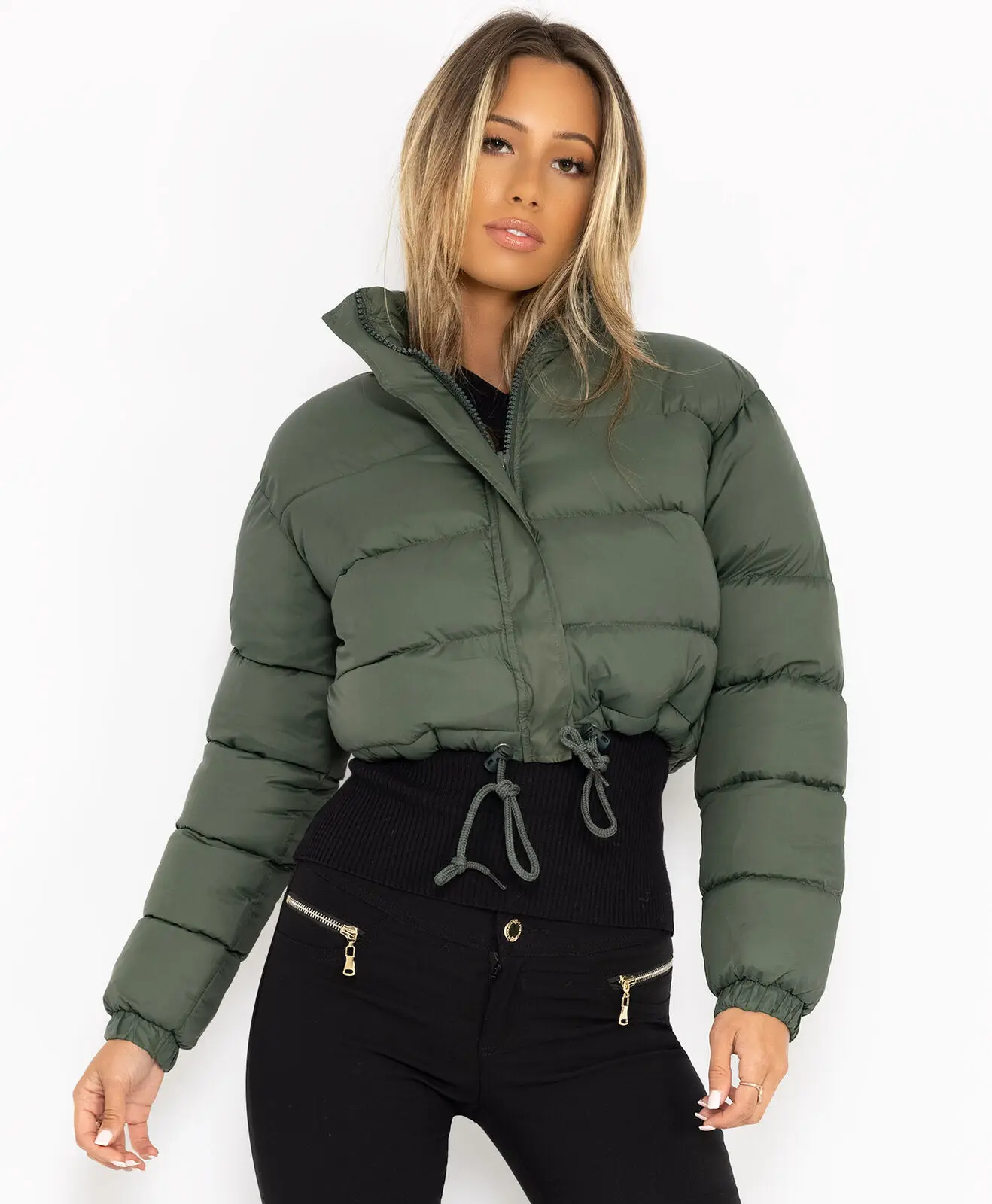 Top Trends: Solid Color Zipper Stand Collar Warm Cotton-Padded Clothes Winter Loose Light Weight Women Coat Fashion Popular Style Shoppable Styles