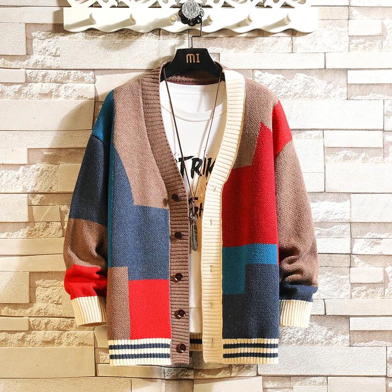 Top Trends: 2023 Top Grade New Autum Winter Designer Brand Luxury Fashion Knit Cardigans Sweater Men Casual Trendy Coats Jacket Men Clothes Shoppable Styles