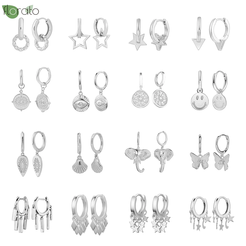 Top Trends: 925 Sterling Silver Needle Premium Silver Color Heart Earrings Fashion Silver Hoop Earrings For Women Party Trend Jewelry 2023 Shoppable Styles