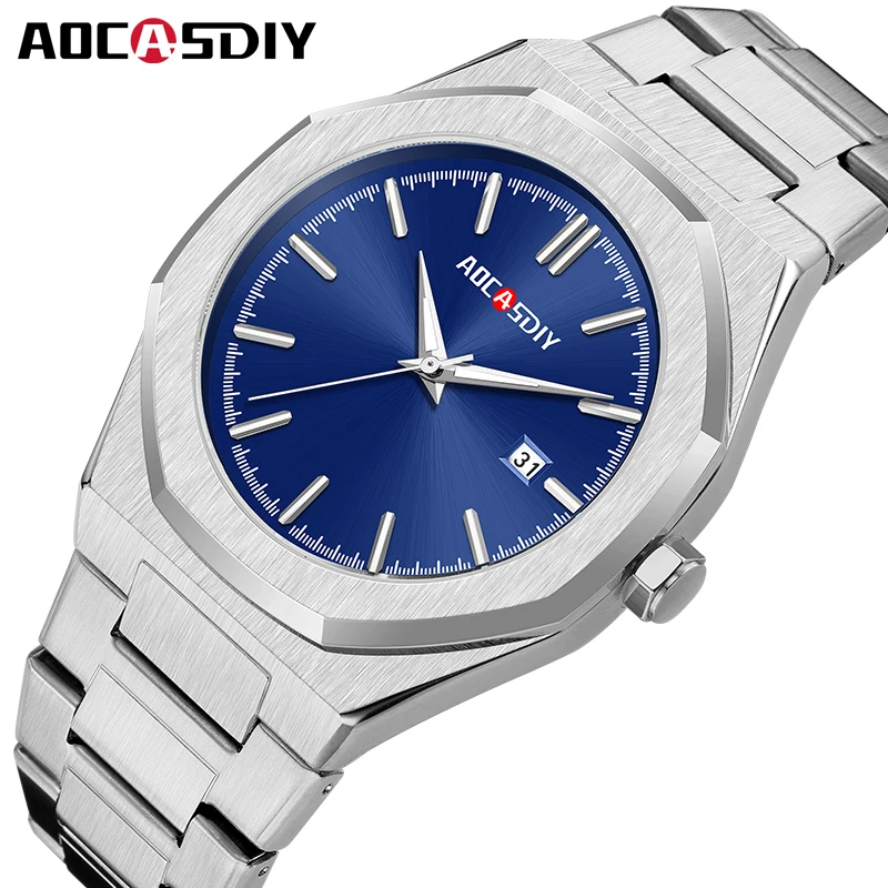 Top Trends: AOCASDIY Luxury Man Wristwatch Business Waterproof Luminous Date Square Men&#039;s Watches Clock Alloy Quartz Men Watch Reloj Hombre Shoppable Styles