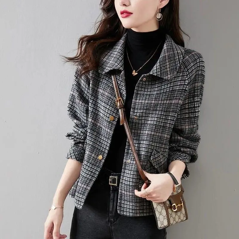 Top Trends: New Autumn / Winter Fashion Advanced Feel Loose Size Small Fragrance Style Polo Collar Woolen Women&#039;s Western Style Casual Coat Shoppable Styles