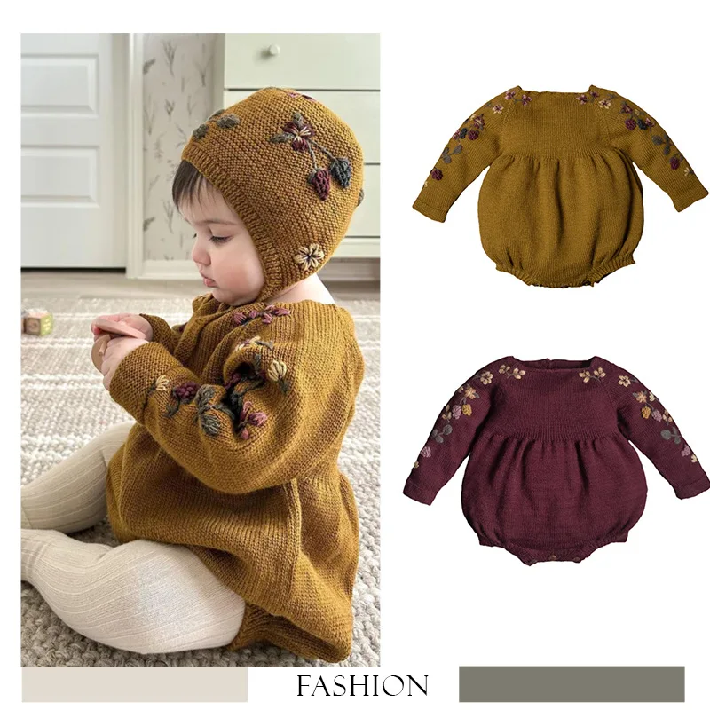 Top Trends: 2023 Girls Knitted Cardigan For Winter Autumn Kids Girl Coats Vintage Boutique Knit Sweaters Jacket Children Embroidery Outfits Shoppable Styles