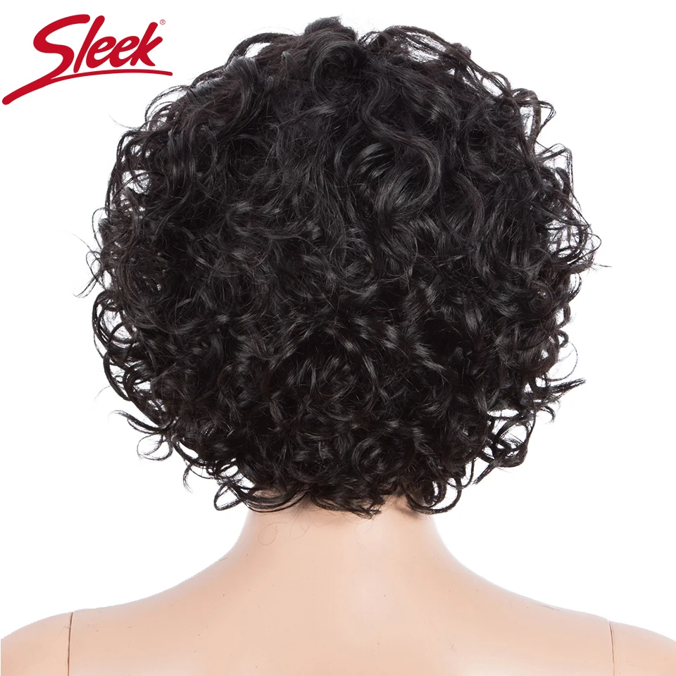 Top Trends: Sleek Curly Human Hair Wig For Women Real Short Brazilian Hair Wigs Water Wave Pixie Cut Wigs Natural Human Hair Wigs For Man Shoppable Styles - Image 4