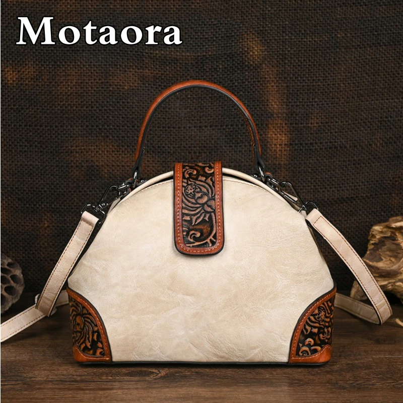 Top Trends: MOTAORA 2024 New Retro Embossed Leather Women's Bag Multi Color Female Crossbody Shoulder Bags For Ladies Clip Handbag For Women Shoppable Styles