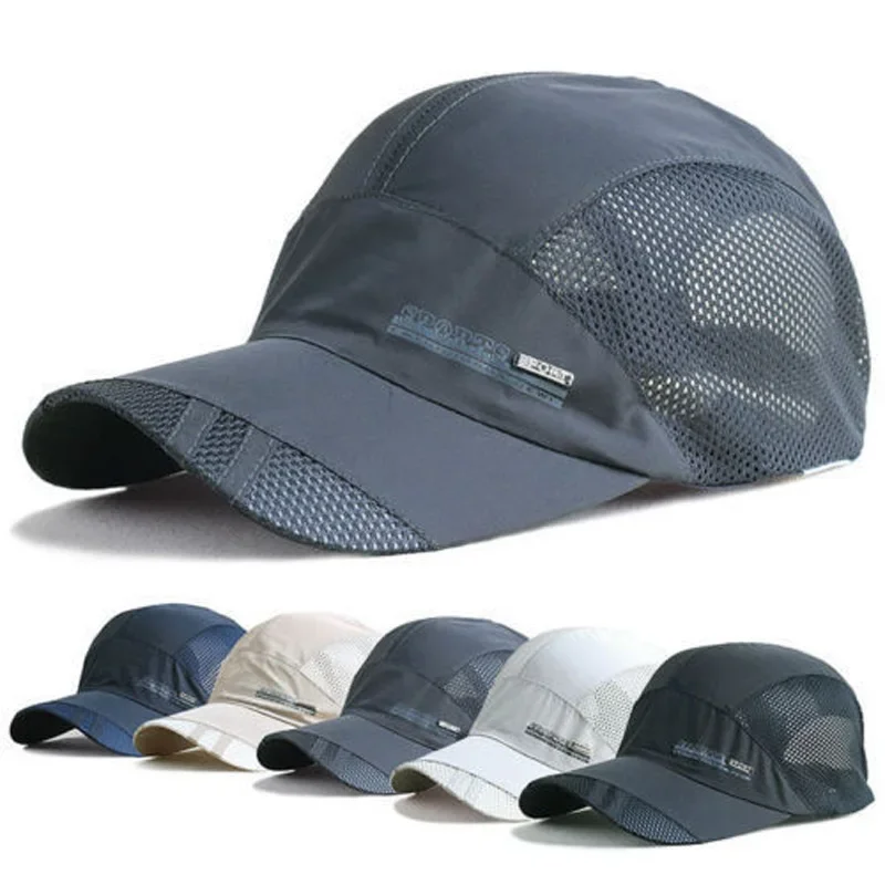 Top Trends: Dry Running Baseball Summer Mesh 8 Colors Gorras Cap Cap Visor Mens Hat Sport Cool Fashion 2021 Hot Quick Outdoor Popular New Shoppable Styles