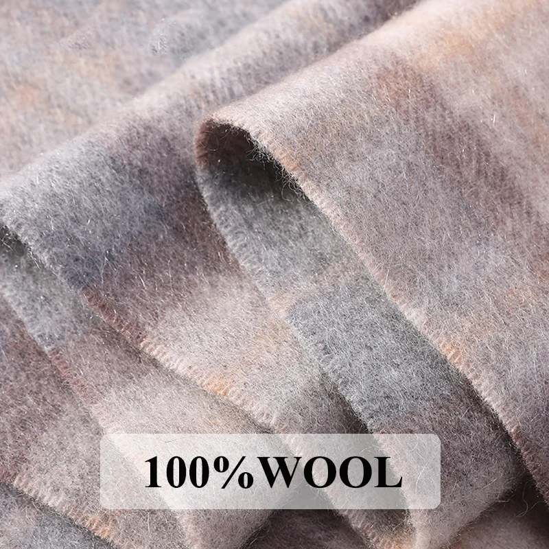 Top Trends: 2022 Highly Selected 100% Wool Red Scottish Plaid Scarves, Warm Winter Men Scarf Houndstooth Comfortable Winter Scarves Man Shoppable Styles