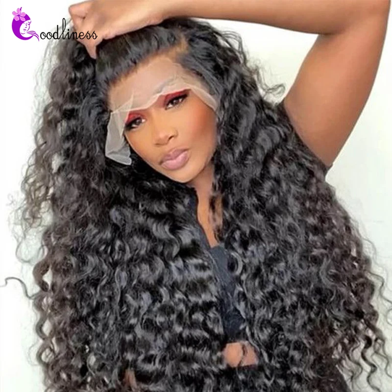 Top Trends: Loose Deep Wave 13x6 Lace Frontal Wig Human Hair Wigs Women Raw Indian 30 Inch Lace Front Wig Glueless 5x5 HD Lace Closure Wig Shoppable Styles