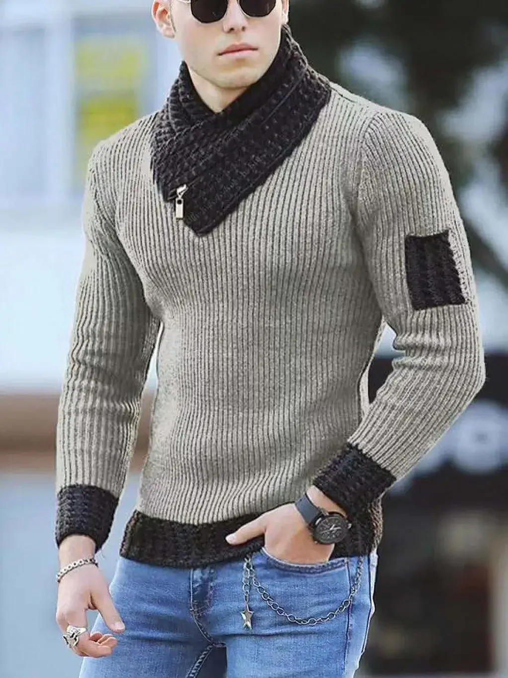 Top Trends: Korean Fashion Autumn Men Casual Vintage Style Sweater Wool Turtleneck Oversize 2023 Winter Men Warm Cotton Pullovers Sweaters Shoppable Styles