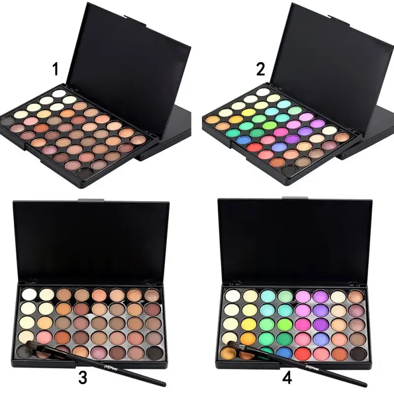 Top Trends: 40 Colors Eyeshadow Palette Colorful Matte Shimmer Bright Colors Eye Shadow Professional Makeup Palettes With Brush Shoppable Styles