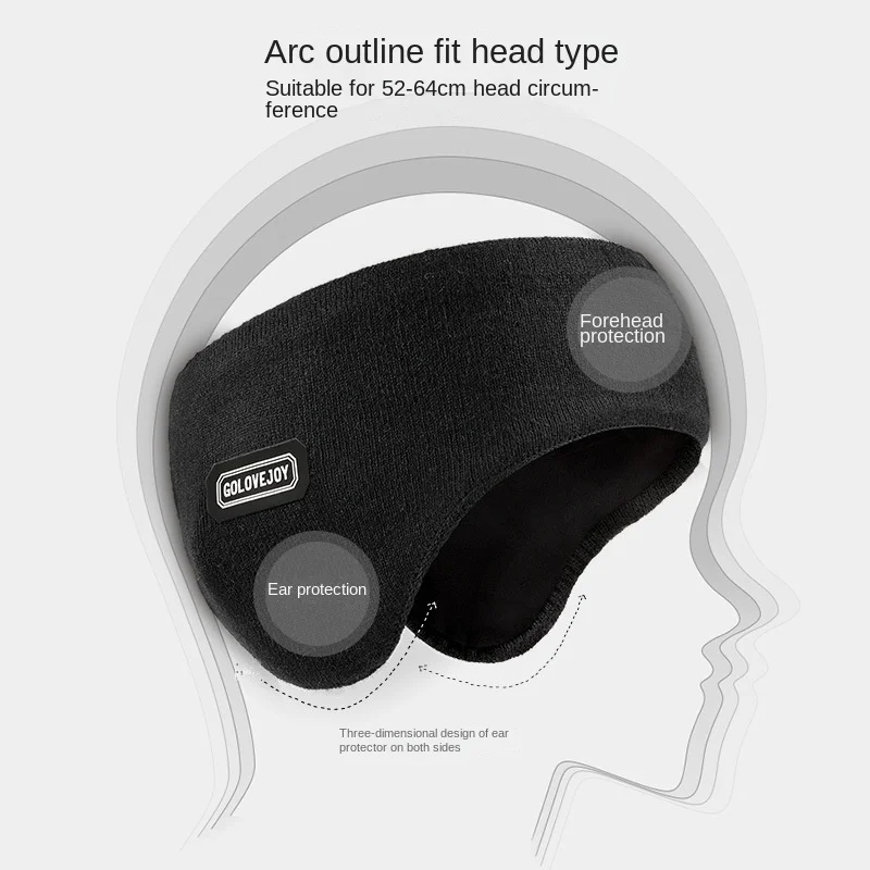 Top Trends: Autumn Winter Ear Covers Men Women Cycling Padded Ear Warm Foldable Windproof Knitted Double Warm Ear Muff Run Cap Shoppable Styles - Image 4