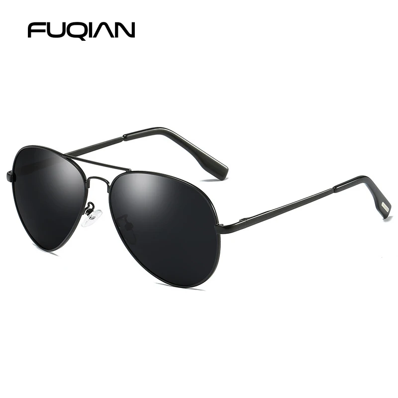 Top Trends: Classic Pilot Polarized Sunglasses Men Luxury Metal Black Aviation Sun Glasses Male Fashion Driving Vacation Shades UV400 Shoppable Styles