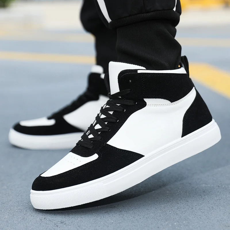 Top Trends: Men&#039;s Skateboarding Shoes 48 High Top Casual Sneakers Breathable Street Shoes Flats Shoes Hip Hop Walking Shoes Chaussure Homme Shoppable Styles