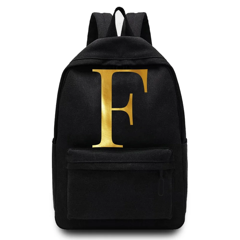 Top Trends: New Canvas Couple High School Bag Men Backpack Shoulders Laptop Backpack Unisex Backpacks Letter Name Pattern PrintedSport Bag Shoppable Styles - Image 3