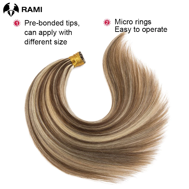 Top Trends: Human Hair Extensions 1.2cm Keratin Natural Straight Hair Extension I Tip Hair Pre Bonded Stick Tip Micro Ring Beans Women Hair Shoppable Styles - Image 4