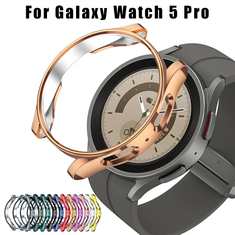 Top Trends: TPU Case For Samsung Galaxy Watch 5 Pro 45MM Bumper Soft Smart Watch Cover Accessories Plated Protective Silicone Shell Shoppable Styles