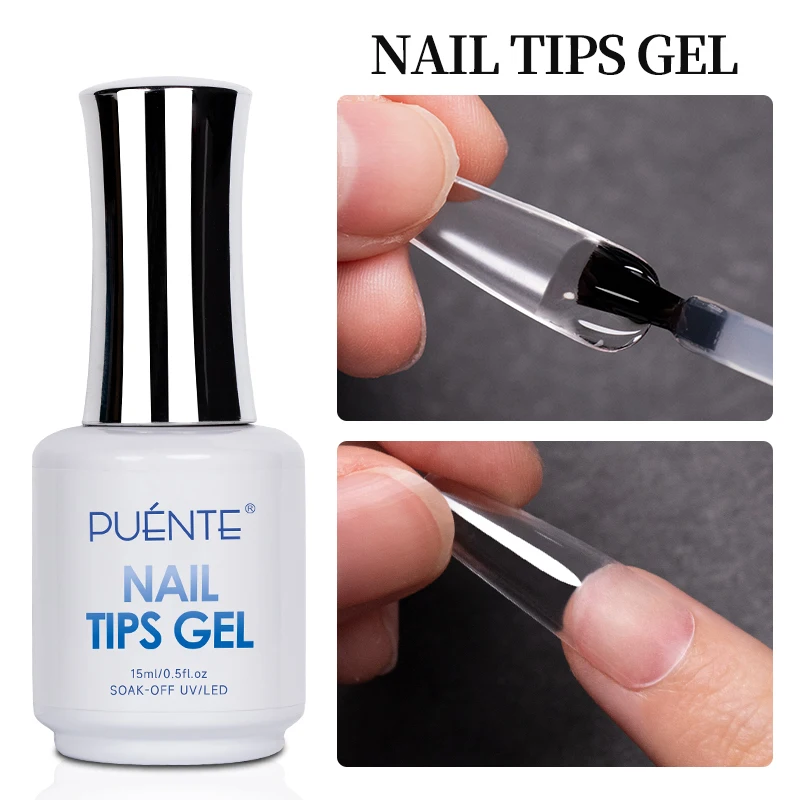 Top Trends: PUENTE 15ML Nail Tips Glue Gel For False Tips Extend Nails 3 IN 1 Transparent Function UV Nail Gel Base Coat Diamond Stick Glue Shoppable Styles