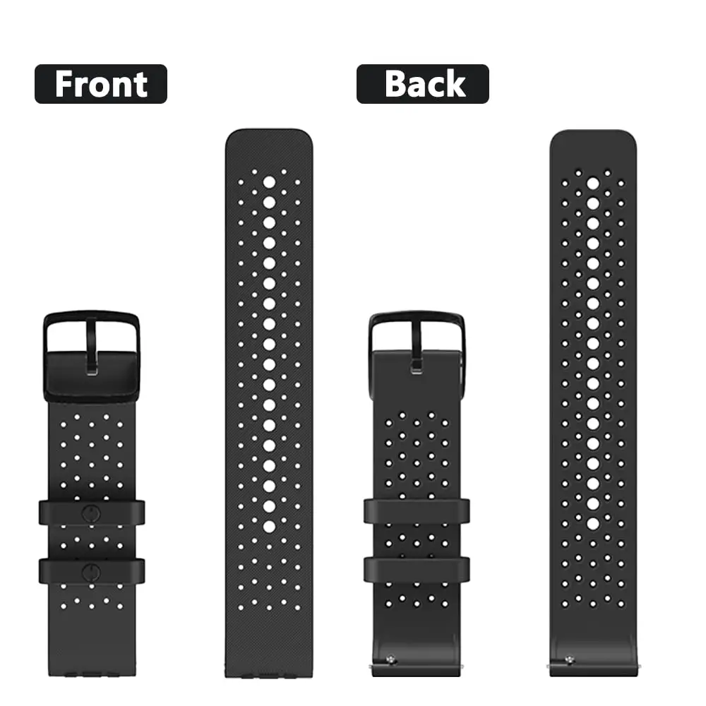 Top Trends: Watch Bands Compatible With Polar Vantage M / M2 / Vantage Grit X / X Pro, 22mm Soft Silicone Replacement Strap Shoppable Styles - Image 6