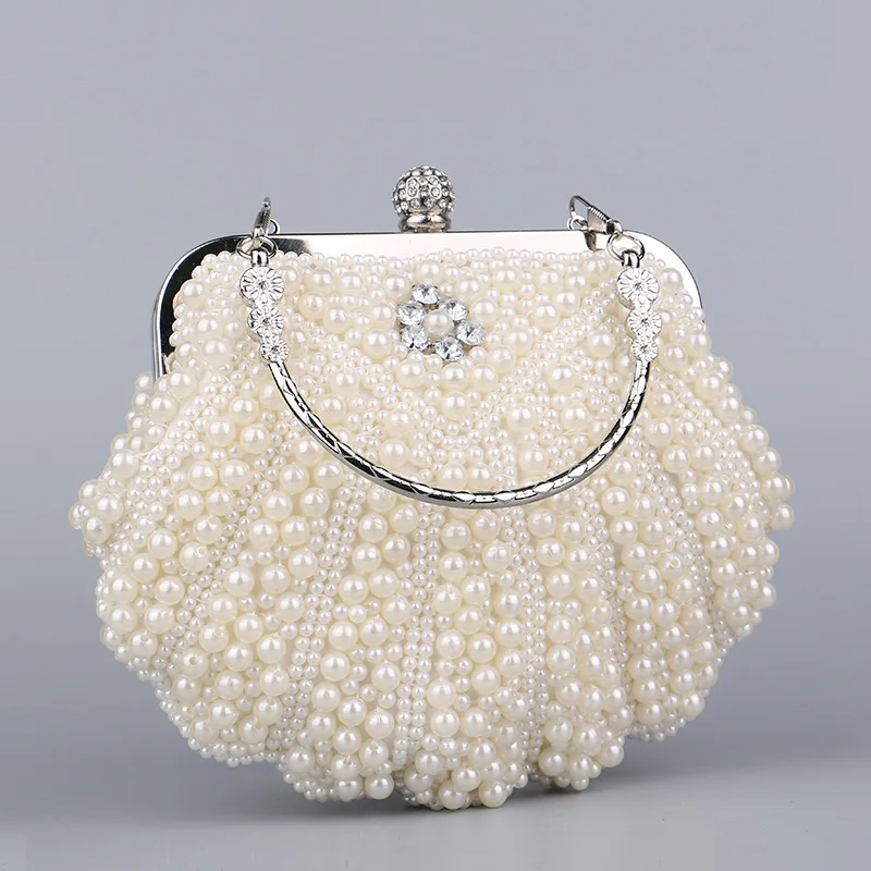 Top Trends: 2023 Popular Dinner Bag Banquet Celebrity Handheld Bag Evening Dress Qipao Paired With Pearl Bag Women's Luxury Handbag Shoulder Shoppable Styles