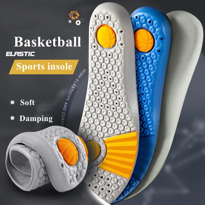 Top Trends: 1Pair Sport Shoes Insoles Men Comfort Running Baskets Insole For Feet Shock Absorption Thick Shoe Sole Non Slip Shoe Pads Shoppable Styles