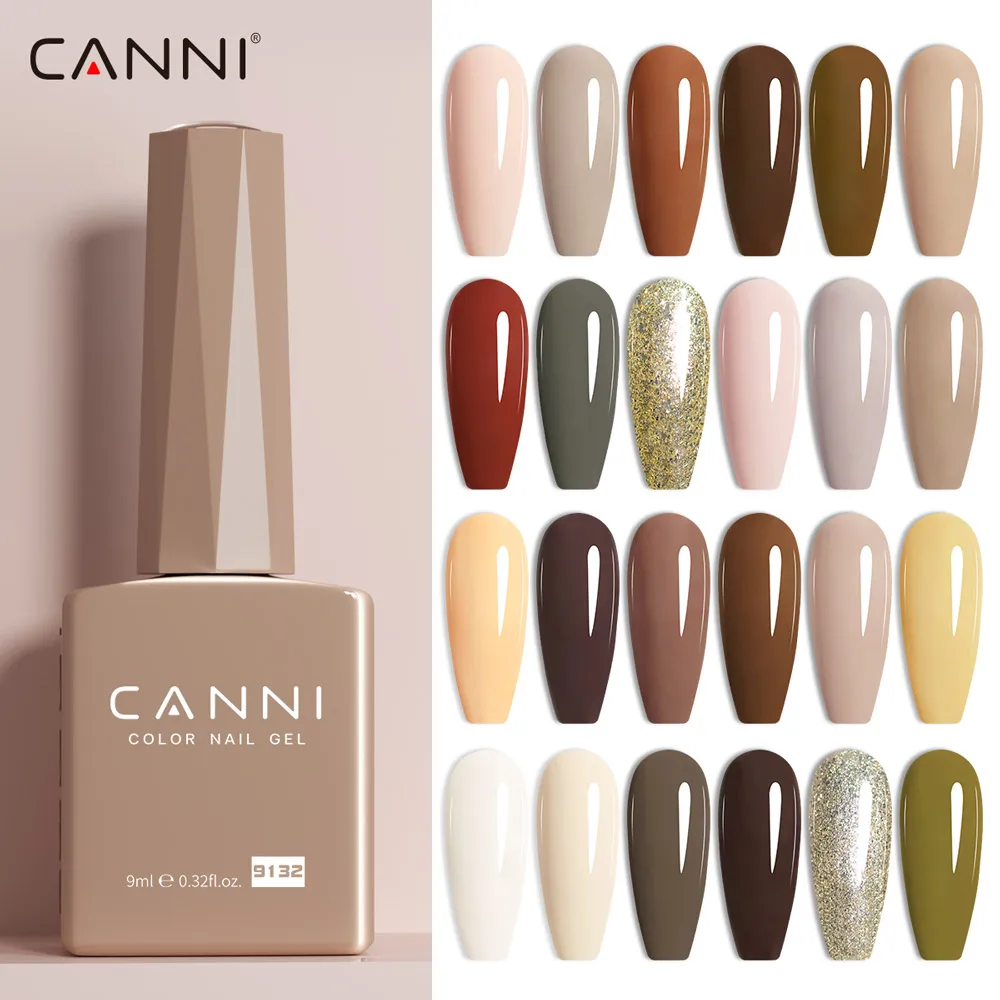 Top Trends: CANNI Fall Color Collection Gel Nail Polish HEMA FREE 9ml Soak Off UV LED Semi Permanent Long Wear Diamond Top Nail Gel Varnish Shoppable Styles