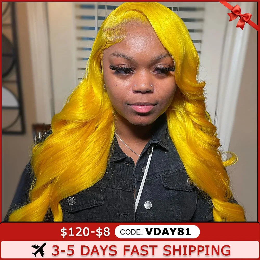 Top Trends: Light Yellow Lace Front Wig Human Hair 13x4 Raw Body Wave Transparent Lace 13x6 Wig 613 Colored Virgin Hair Wigs For Women Shoppable Styles