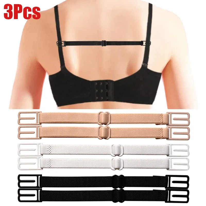 Top Trends: Women Anti Slip Bra Strap Double-shoulder Holder Buckle Belt With Back Hasp All Match Invisible Elastic Strap Bra Accessory Shoppable Styles