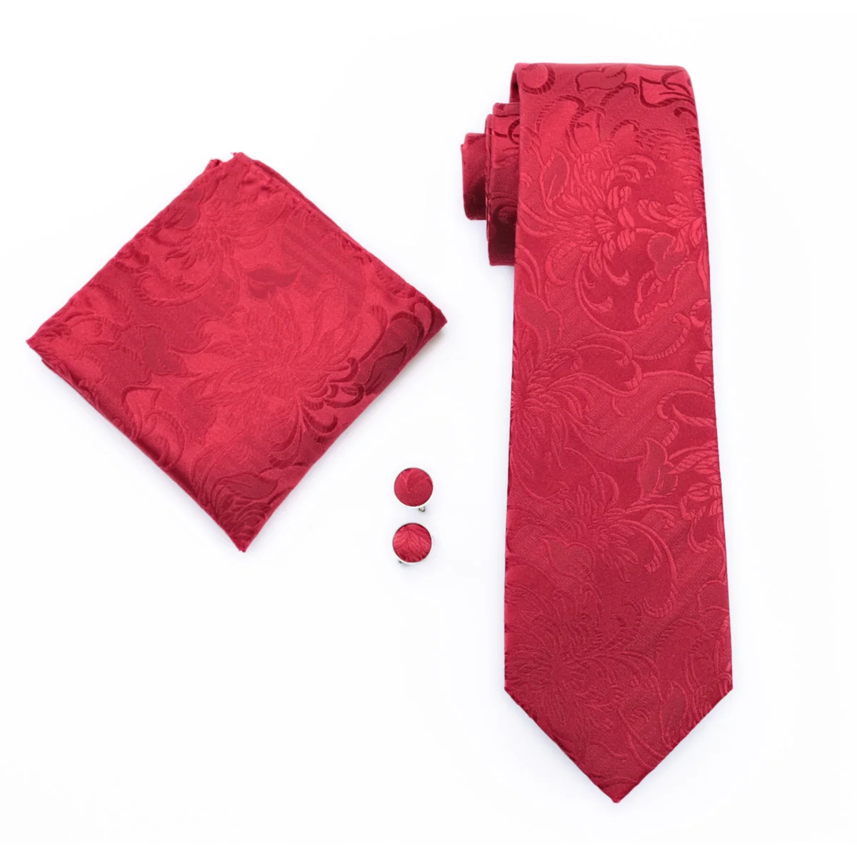 Top Trends: Barry.Wang Jacquard Silk Men's Tie With Pocket Square Cufflinks Set Exquisiet Necktie For Male Wedding Business Events Part 1 / 8 Shoppable Styles - Image 3