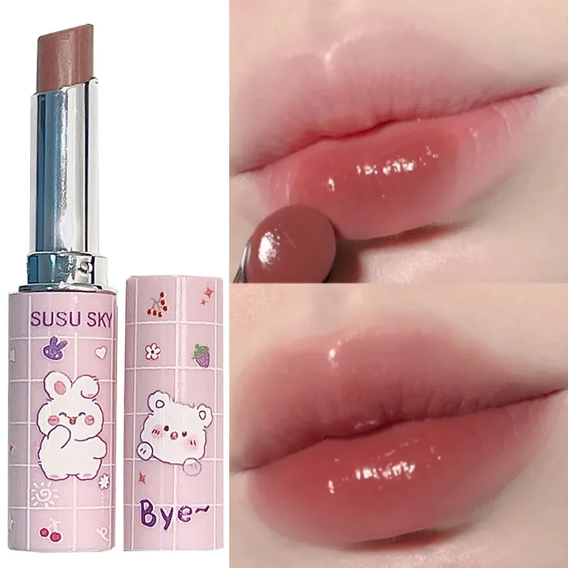 Top Trends: 6 Colors Tinted Moisturizing Lipstick Nourishing Chapped Dry Cracking Lip Balm Waterproof Natural Cherry Red Lip Glaze Cosmetics Shoppable Styles - Image 2