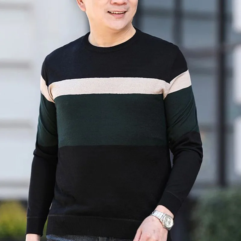 Top Trends: Fashion O-Neck Knitted Loose Casual Color Sweater Men&#039;s Clothing 2023 Autumn New Korean Pullovers Long Sleeve All-match Tops Shoppable Styles