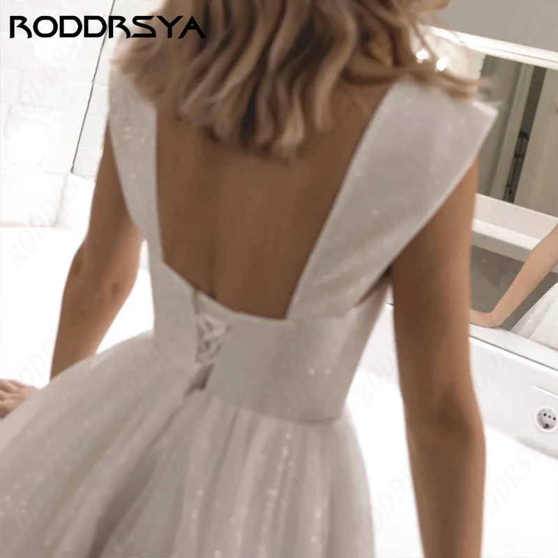 Top Trends: RODDRSYA Mini Wedding Dresses For Women Sparkling Tulle A-line Vestidos De Novia Princesa Sweetheart Off Shoulder Bride Party Shoppable Styles - Image 3